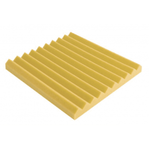 Акустические панели "Клин" (16 штук по 450x450x50мм, 3м²), желтый