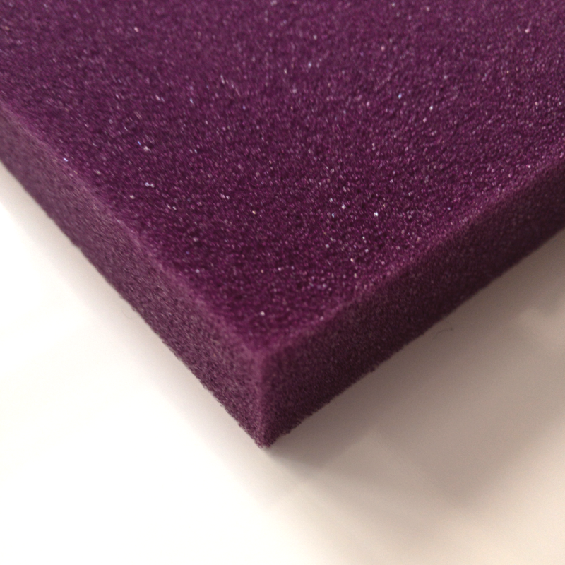 Акустические панели Волна-3D Лайн 50 (16 штук по 500x500x50мм, 4м²), фиолетовый