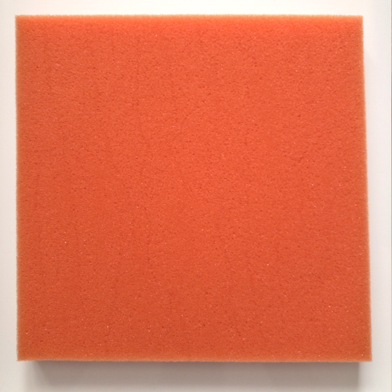Акустические панели Волна-3D Лайн 50 (16 штук по 500x500x50мм, 4м²), оранжевый