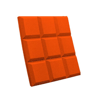 Акустическая панель "Квадрат" / 2000х1000х40мм / 2м² / SPG2236 / Оранжевый