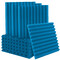Акустические панели "Волна-Лайн 50" (16 штук по 500x500x50мм, 4м²), светло-синий