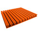 Акустический поролон Лайн (2 листа по 2000x1000x50мм, 4м²), оранжевый