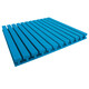 Акустический поролон Лайн (2 листа по 2000x1000x50мм, 4м²), светло-синий
