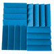 Акустические панели Аура 300 (36 штук по 300x300x50мм, 3м²), светло-синий