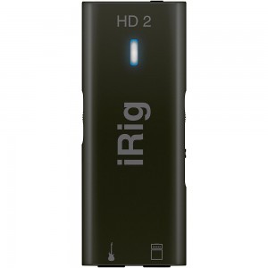 IK MULTIMEDIA iRig HD 2 компактный аудио интерфейс для гитары/баса с подключением к iOS и Mac