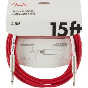 FENDER 15' OR INST CABLE FRD инструментальный кабель, красный, 15' (4,6 м)