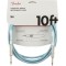 FENDER 10' OR INST CABLE DBL инструментальный кабель, синий, 10' (3,05 м)