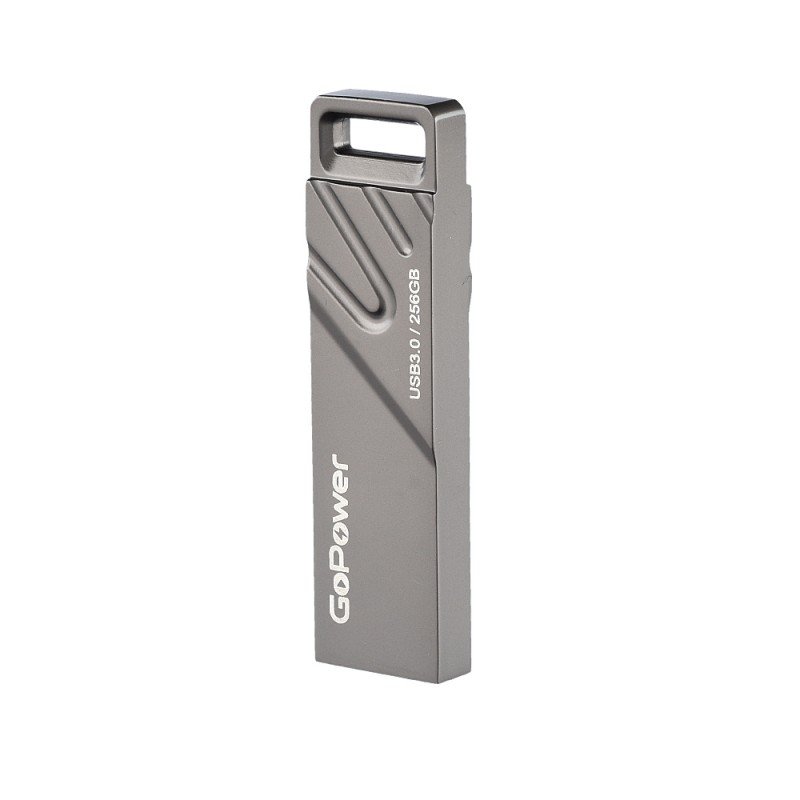 00-00027356 Titan Флеш-накопитель 256GB USB3.0, металл, черный графит, GoPower 00-00027356 Titan Флеш-накопитель 256GB USB3.0, металл, черный графит, GoPower