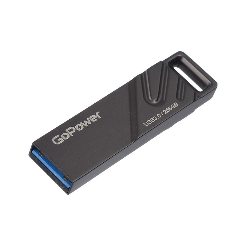 00-00027356 Titan Флеш-накопитель 256GB USB3.0, металл, черный графит, GoPower 00-00027356 Titan Флеш-накопитель 256GB USB3.0, металл, черный графит, GoPower