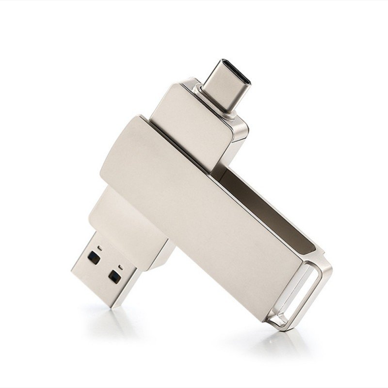 00-00030045 Флеш-накопитель MODERN 64GB USB3.0 Type-C (m) металл серый, GoPower