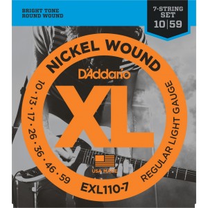 D"ADDARIO EXL110-7 NICKEL WOUND 7-STRING REGULAR LIGHT 10-59