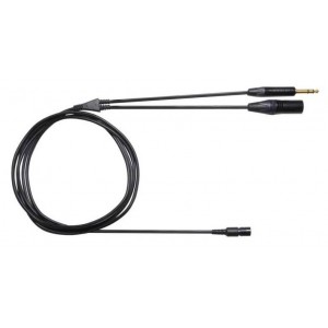 SHURE BCASCA-NXLR3QI 3-Pin XLR and 1/4' джек кабель для гарнитуры BRH50M/440M/441M (19 см)