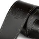 1221-70-1-BLK Ремень для гитары, кожаный, черный, 1221