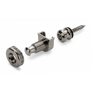 14010601 Security Lock Крепление для ремня с блокировкой, для гитары, рутений, Schaller 14010601 Security Lock Крепление для ремня с блокировкой, для гитары, рутений, Schaller