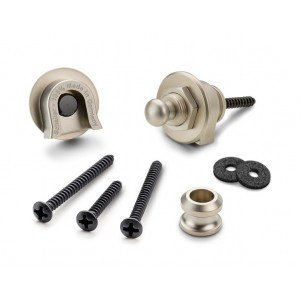 14010701 Security Lock Крепление для ремня с блокировкой, для гитары, матовый, Schaller 14010701 Security Lock Крепление для ремня с блокировкой, для гитары, матовый, Schaller
