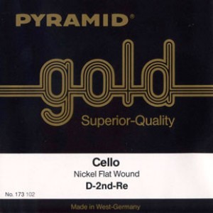 173100 Gold Комплект струн для виолончели размером 4/4, Pyramid