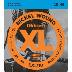 D"ADDARIO EXL110 NICKEL WOUND REGULAR LIGHT 10-46