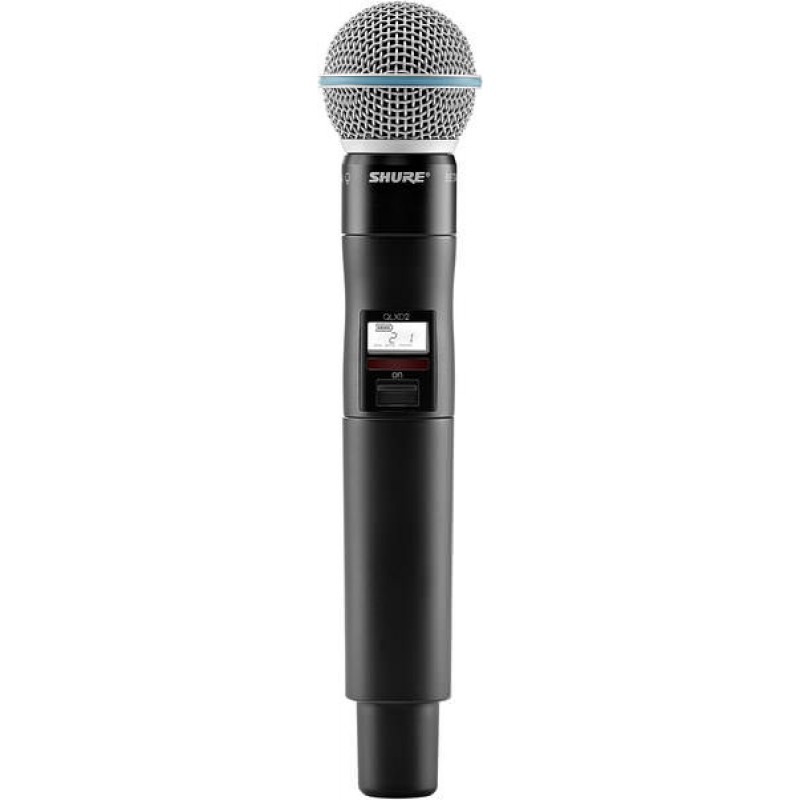 SHURE QLXD2/B58 G51 ручной передатчик серии QLXD с капсюлем микрофона BETA58, частотный диапазон 470-534 MHz