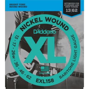 D"ADDARIO EXL158 Nickel Wound, Baritone Light, 13-62