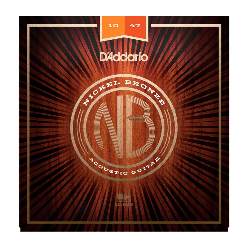 D"ADDARIO NB1047 Nickel Bronze Acoustic, Extra Light, 10-47