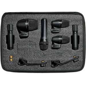 SHURE PGADRUMKIT6 Комплект из 6 микрофонов для ударных 1 х PGA52, 2 х PGA56, 1 х PGA57, 2 х PGA81, 2 крепления и 6 кабелей XLR