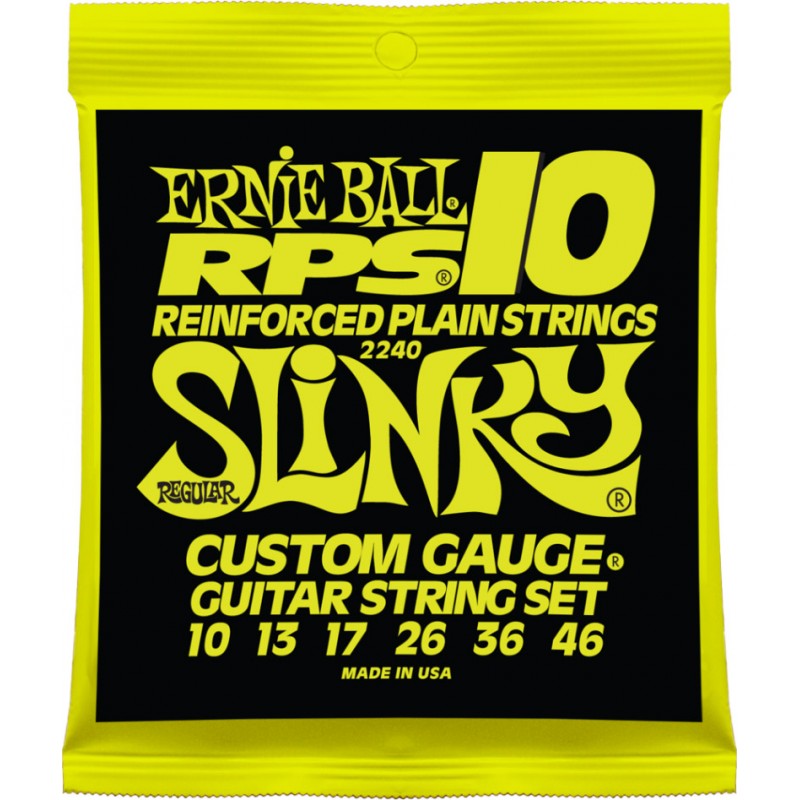 ERNIE BALL 2240 Regular Slinky RPS Nickel Wound Electric Guitar Strings - 10-46 Gauge