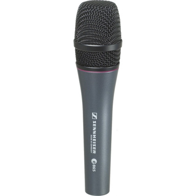 SENNHEISER E 865 микрофон вокальный, конденсаторный, суперкардиоидный, 20 – 20000 Гц, 1,8 мВ/Па, 350 Ом