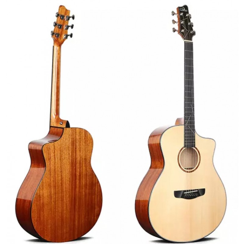2101-N Акустическая гитара, с вырезом, цвет натуральный, IZ