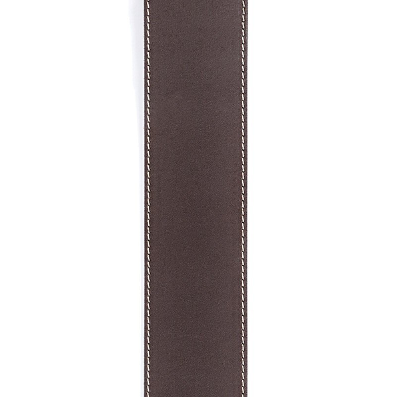 25LS01-DX Classic Leather Ремень для гитары, кожаный, коричневый, контрастная строчка, Planet Waves