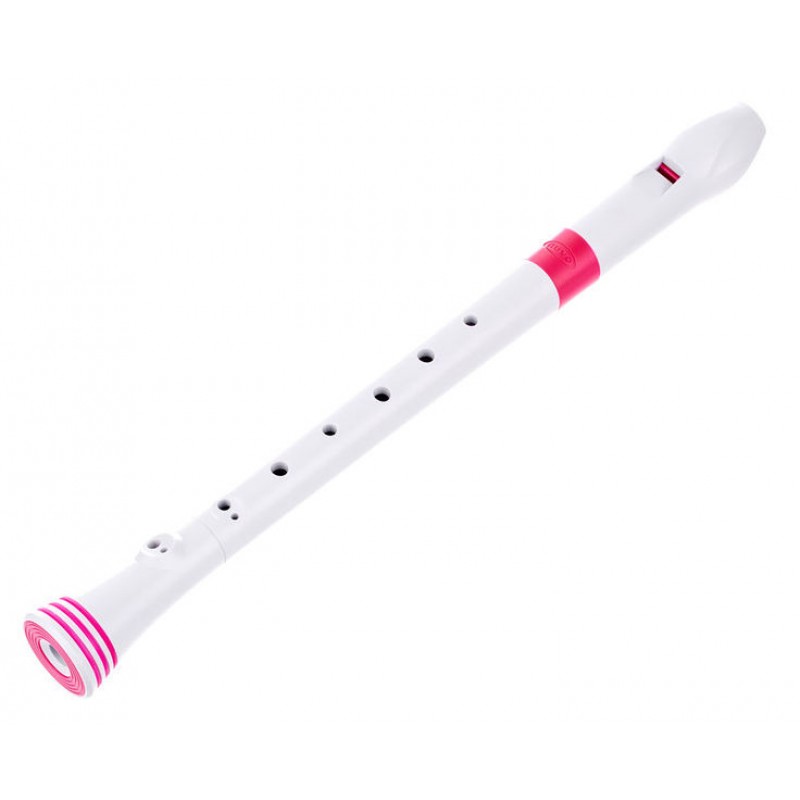 NUVO Recorder White/Pink блокфлейта сопрано, строй - С, барочная система, материал - АБС пластик, цвет - белый/розовый, чехол