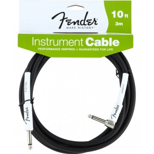 FENDER 10" ANGLE INST CABLE Black