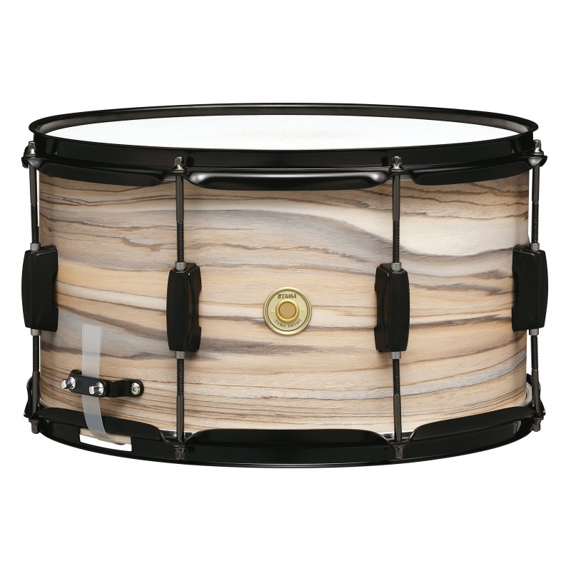 TAMA WP148BK-NZW WOODWORKS SERIES SNARE DRUM 8'х14' малый барабан, тополь, цвет Natural Zebrawood Wrap