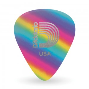 PLANET WAVES 1CRB4-10 10 PICK CELLULOID RAINBOW MED