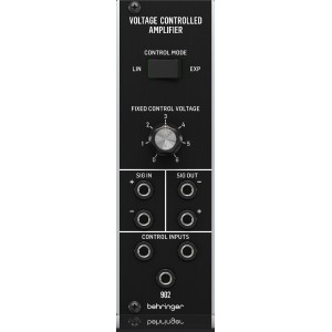 BEHRINGER 902 VOLTAGE CONTROLLED AMPLIFIER модуль VCA, 2 входа/2 выхода с разной полярностью, формат Eurorack