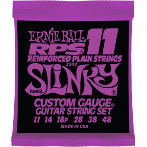 ERNIE BALL 2242 Power Slinky RPS Nickel Wound Electric Guitar Strings - 11-48 Gauge