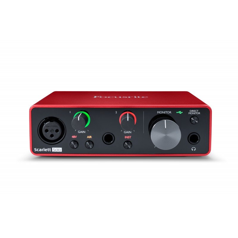 FOCUSRITE Scarlett Solo 3rd Gen аудио интерфейс USB, 2 входа/2 выхода