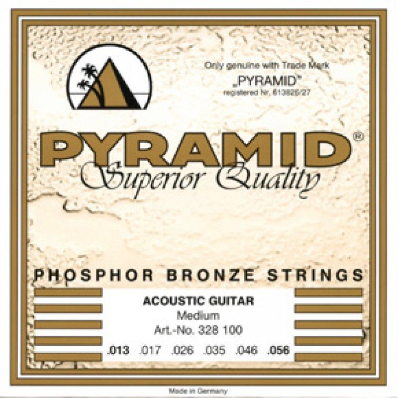 328100 Phosphor Bronze Комплект струн для акустической гитары, 13-56, Pyramid