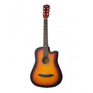38C-M-3TS Акустическая гитара, с вырезом, санберст, Foix