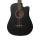 38C-M-BK Акустическая гитара, с вырезом, черная, Foix