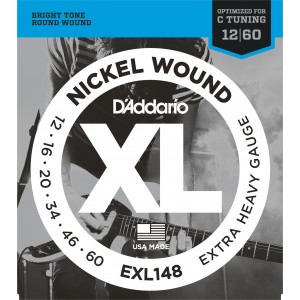 D"ADDARIO EXL148 NICKEL WOUND EXTRA-HEAVY 12-60