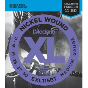 D"ADDARIO EXL115BT NICKEL WOUND, BALANCED TENSION MEDIUM, 11-50