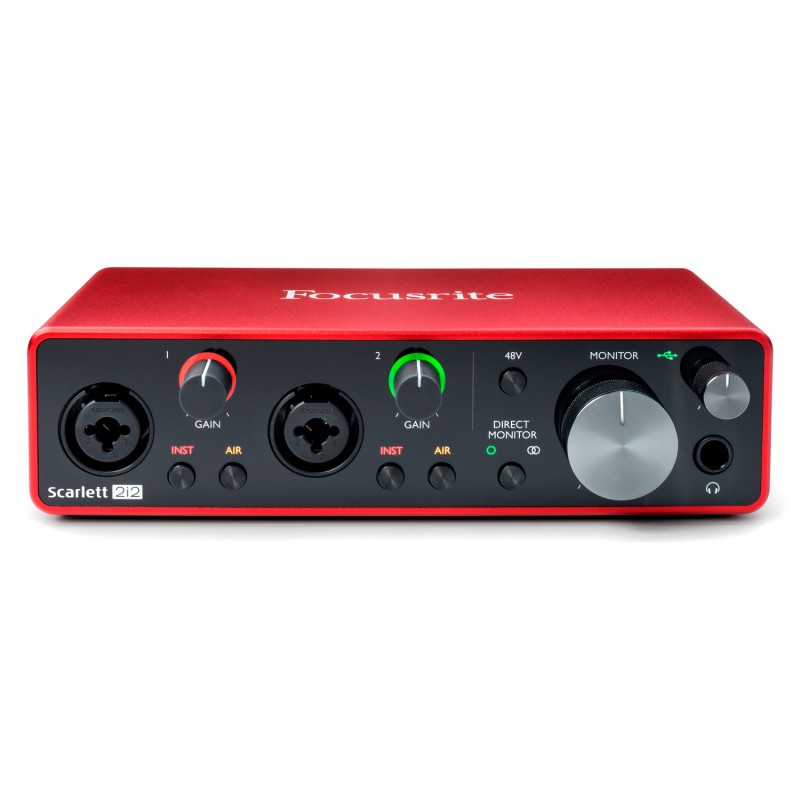 FOCUSRITE Scarlett 2i2 3rd Gen аудио интерфейс USB, 2 входа/2 выхода