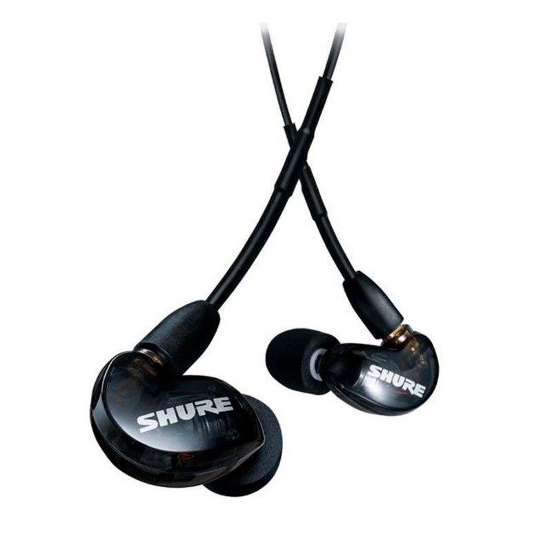 SHURE AONIC SE215DYBK+UNI-EFS внутриканальные наушники с одним динамическим драйвером и универсальным кабелем-гарнитурой TRRS, ц