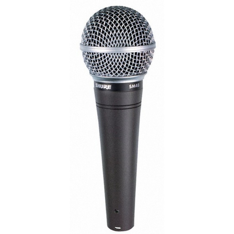 SHURE SM48S-LC Вокальный динамический микрофон кардиоидный, 55-14000 Гц, 1,3 мВ/Па, с выключателем, с держателем и чехлом