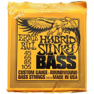 ERNIE BALL 2833 Hybrid Slinky Nickel Wound Electric Bass Strings - 45-105 Gauge
