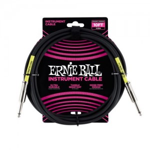 ERNIE BALL 6048 10" Straight / Straight Instrument Cable - Black