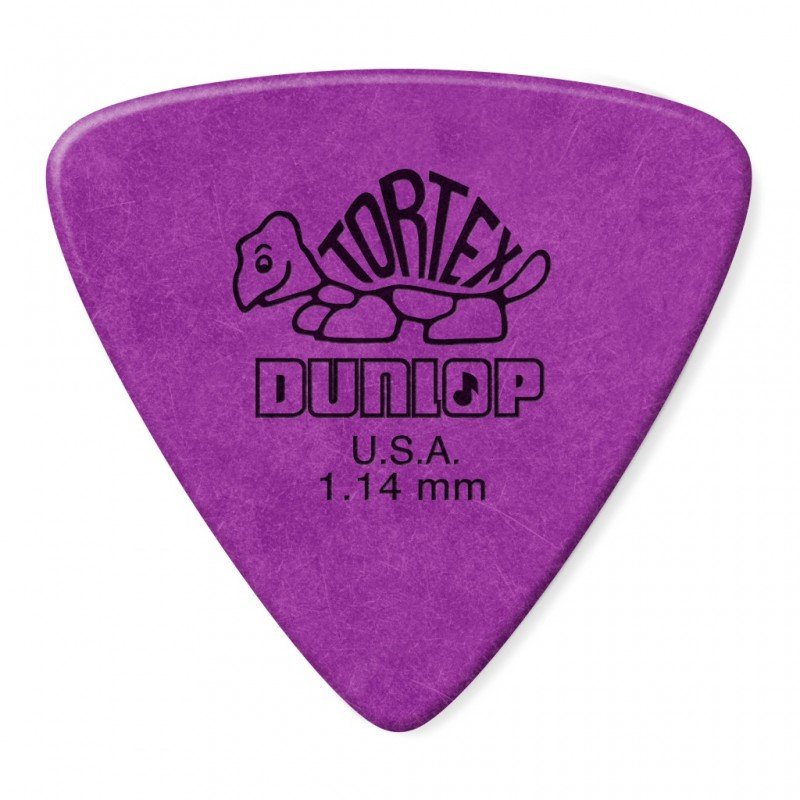 431R1.14 Tortex Triangle Медиаторы 72шт, толщина 1,14мм, треугольные, Dunlop