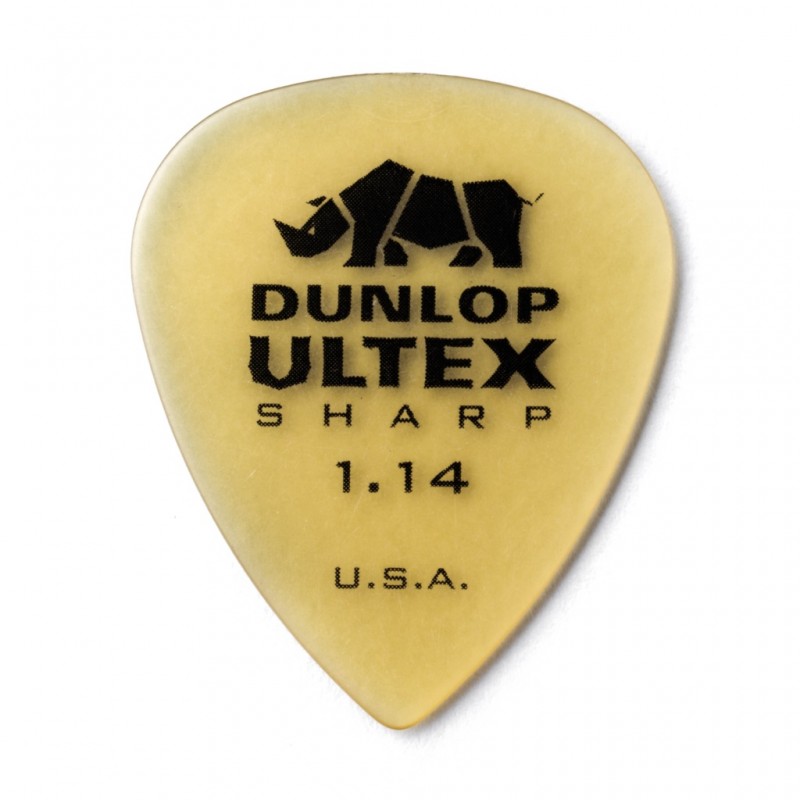 433R1.14 Ultex Sharp Медиаторы 72шт, толщина 1.14мм, Dunlop