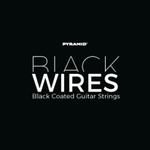 443100 Black Wires Комплект струн для электрогитары, никелированные, с покрытием, 11-48, Pyramid