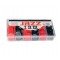 4700 Nylon Jazz I, II, III Коробка медиаторов, 144шт, 2 цвета, 3 формы, Dunlop